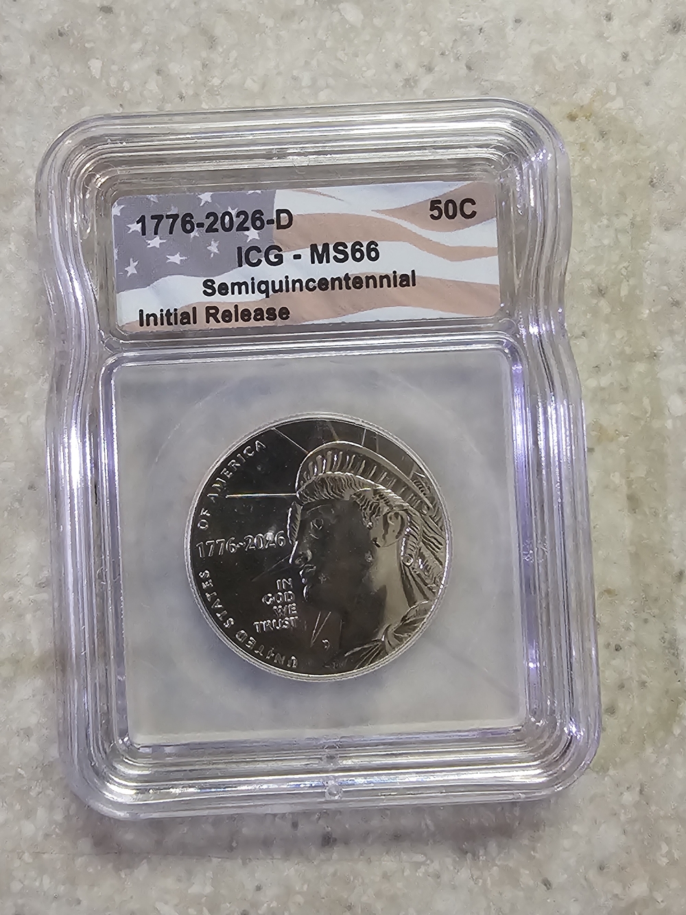 Semiquincentennial 1776-2026 Commemorative Coin - Silver Tone